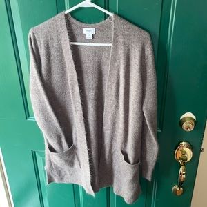 Gray cardigan